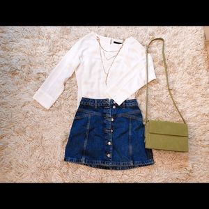 Topshop jeans skirt